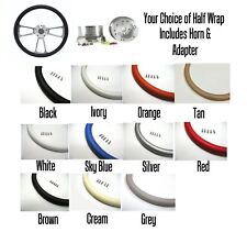 Street Rod Steering Wheel & Adapter -  1/2 wrap in Your Choice of Color picture