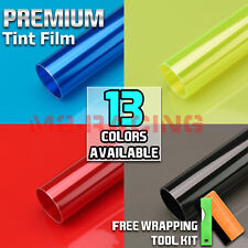 13 Colors Premium Glossy Headlight Taillight Fog Light Vinyl Sticker Tint Film picture
