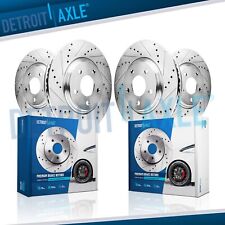 345mm Front and 350mm Rear Drilled Brake Rotors Kit for Dodge Challenger Charger picture