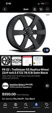 Trailblazer SS Replica Wheel 22x9 6x5.5 ET22 78.1CB Satin Black -MOUNTED ONCE- picture