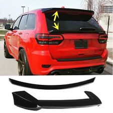 FOR JEEP GRAND CHEROKEE 2013-2021 REAR TAIL GATE MID + ROOF SPOILER WING R-STYLE picture