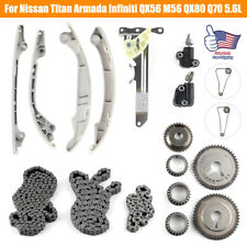 Timing Chain Kit Oil Pump For Nissan Titan Armada Infiniti 5.6L M56 QX56  QX80_ picture
