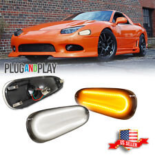 Smoked Front Switchback LED DRL Corner Signal Lights For 94-98 Mitsubishi 3000GT picture