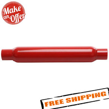 AP Exhaust 87510CB Cherry Bomb Glass Pack Series Steel Round Red Exhaust Muffler picture