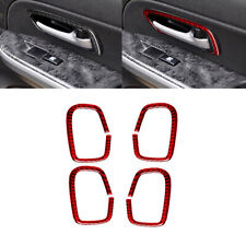 4Pcs Red Carbon Fiber Door Handle Panel Trim For Suzuki Grand Vitara 2006-2013 picture