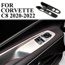 Carbon Fiber Window Lift Switch Panel Cover Trim Chevrolet Corvette C8 2020-2022 picture
