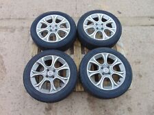 Alloy Wheels Fiat Punto MK3 Evo Set Of 4 10-16 4x100 Tyres Grey 7 Spoke 16