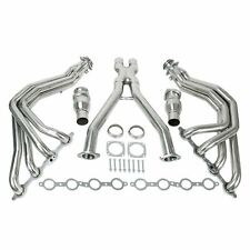 Exhaust Headers Manifold W/X Pipe Fit 1997-2004 Chevy Corvette C5 5.7L Stainless picture