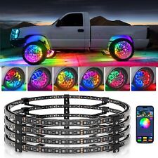 17.5inch V1 RGBW LED Wheel Ring Lights Kit  Pure Colors Neon Wheel Rim Lights picture