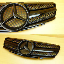 Benz R230 W230 SL Type Gloss Black Front Grille Convertible 2003-2006 picture