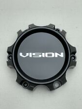 Vision Matte Black 6 Lug Wheel Center Cap C353MB-6V C353GM-6V-UP picture