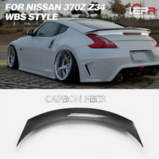 WBS Style Carbon Fiber Rear Trunk Spoiler Wing Kits For 2009+ Nissan 370Z Z34 picture