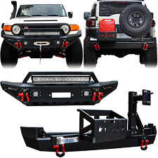 Vijay For 2007-2014 Toyota FJ Cruiser Front/Rear Bumper W/Tire Carrier&LED Light picture