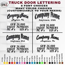 Business Truck Lettering | Business Name, Town, State, Phone Number, USDOT picture