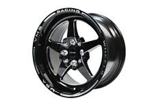 2X VMS Black V Star Drag Racing Wheel Rim Front Or Rear 15x8 4X100 4X108 +20 ET picture
