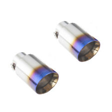 XForce Exhaust Tail Pipe Tips Pair Stainless Steel Blue for Ford Focus ST FWD picture