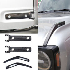 Carbon Fiber Tailgate Spare Tire&Front Engine Hood Hinge Cover For Ford Bronco picture
