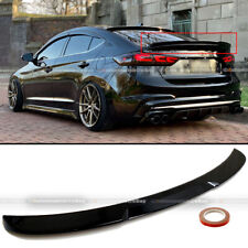 Fit 17-18 Elantra Sit Flush H SYE Glossy Black Rear Trunk Deck Lip Wing Spoiler picture