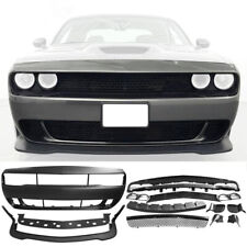 Fit for 2015-2023 Dodge Challenger Hellcat Style Front Bumper Cover w/Grille Lip picture