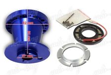 6-HOLE BLUE ALUMINUM STEERING WHEEL HUB ADAPTER FIT 83-88 MITS. STARION/CORDIA picture