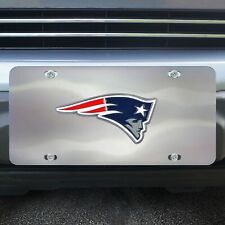 Fanmats 26920 New England Patriots 3D Stainless Steel License Plate picture