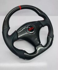 TOYOTA MR-2, CELICA, Supra TRD Flat Bottom Hydro Dip Carbon Fiber Steering Wheel picture