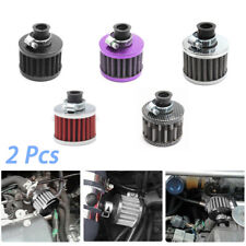 ⭐2PCS Motorcycle 12mm Cold Air Intake Filter Turbo Vent Crankcase Car Breather ⭐ picture