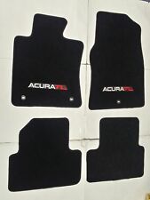 Fits 09-14 Acura TL Black Floor Mats Carpets 4PC W/Emblem picture