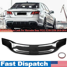 For Mercedes W212 E350 E550 2010-16 Carbon Color Rear Trunk Spoiler Wing R Type picture
