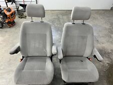 99-03 VW EUROVAN T4 FRONT LEFT & RIGHT CLOTH SEAT  PAIR HEATED OEM (SEE STAIN) picture