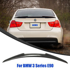 For BMW E90 Rear Spoiler 3 Series 328i 335i 06-11 Trunk Wing Carbon Fiber Style picture