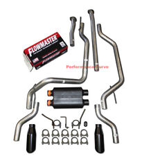 Fits 09 - 20 Toyota Tundra Dual Exhaust Kit w/ Flowmaster Super 44 Muffler picture