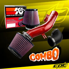 For 08-12 Chevy Malibu 2.4L w/o Air Pump Red Cold Air Intake + K&N Air Filter picture