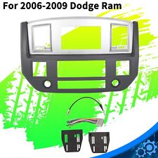 Radio Double Din Dash Install Bezel Kit Silver Slate Grey Fits 2006-09 Dodge Ram picture