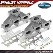 2x Left & Right Exhaust Manifold w/ Gasket for Chevrolet Malibu Buick Pontiac picture