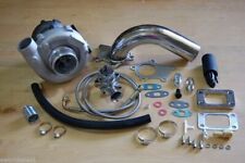 T3/T4 Hybrid Turbocharger Kit T3 T4 Turbo -3an Braided, Downpipe, BOV, Stage 1 picture