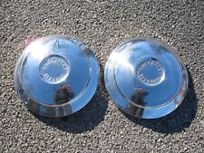 Factory 1960 to 1966 Chevy Corvair dog dish hubcaps wheel covers picture