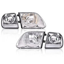 Fit For Ford F150 Expedition Lightning Chrome Headlights & Corner Parking Lights picture