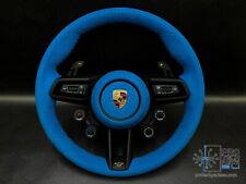 Porsche Steering wheel 992 GT3RS 911 weissach package speed/shark blue + cover picture