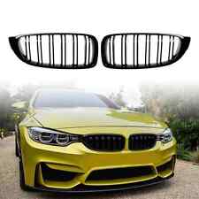 For BMW 4 Serie F32 F33 F36 F82 F80 Gloss Black Kidney Grille Dual Slat M4 Grill picture