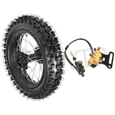 80/100-12 Rear Wheel Tire & Brake Caliper Set for CRF70 XR70 RM65 SSR Dirt Bikes picture
