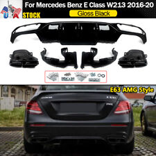 Rear Diffuser Exhaust Tips E63 AMG Style For Mercedes-Benz W213 Sedan 2016-2020 picture