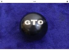Vintage Black Pontiac GTO Gear Shift Knob Handle Accessory GM Chief Inlay picture