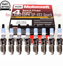 8pcs Motorcraft Platinum Spark Plugs OEM SP493 AGSF32PM For Ford 4.6L 5.4L V8 picture