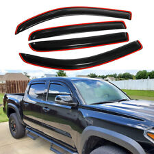 For 2016-2022 Toyota Tacoma Double Cab In-Channel Smoke Window Visor Deflectors picture