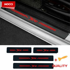 4*Red Carbon Fiber Leather Car Door Sill Stickers For 300/300/C/300S Accessories picture