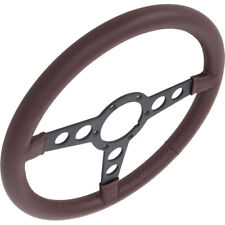 1969-76 Firebird Formula - Burgundy Leather Steering Wheel with Black Center picture