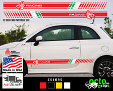 fits Fiat 500 Abarth Sport 2X racing doors side decal sticker intake accessories picture