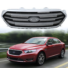 Front Bumper Upper Mesh Grille Grill Chrome For 2013-2019 Ford Taurus Sedan picture