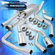 For 02-06 Cadillac Escalade Dual Catback Exhaust 65mm Piping + 4.25